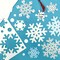 80PCS White Snowflake Paper Cutouts – Punch-Out Cardstock Winter Decorations with IDEA Guide for Classroom Bulletin Boards, DIY Crafts, Bulletin Displays & Winter Wonderland Decor